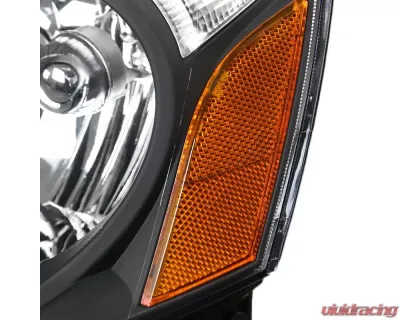 Spec-D Factory Style Headlights w/ Amber Reflectors (Matte Black Housing/Clear Lens) Acura RSX 2002-2004 - 2LH-RSX02JM-RS