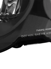 Spec-D Factory Style Headlights w/ Amber Reflectors (Matte Black Housing/Clear Lens) Acura RSX 2002-2004                                     - 2LH-RSX02JM-RS - Image 8