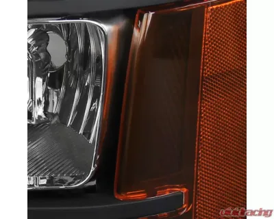 Spec-D Factory Style Headlights (Matte Black Housing/Clear Lens) GMC Sierra 2007-2014 - 2LH-SIE07JM-RS