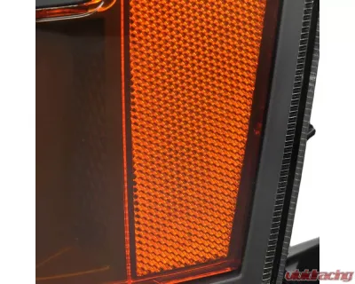 Spec-D Factory Style Headlights (Matte Black Housing/Clear Lens) GMC Sierra 2007-2014 - 2LH-SIE07JM-RS