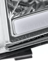 Spec-D LED Bar Factory Style Headlights w/ Amber Reflector (Chrome Housing/Clear Lens) Chevrolet Silverado 2007-2014                                     - 2LH-SIV07-G3-RS - Image 7