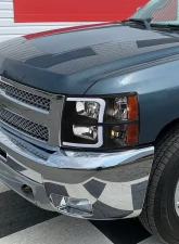 Spec-D LED Bar Factory Style Headlights w/ Amber Reflector (Chrome Housing/Clear Lens) Chevrolet Silverado 2007-2014                                     - 2LH-SIV07-G3-RS - Image 9