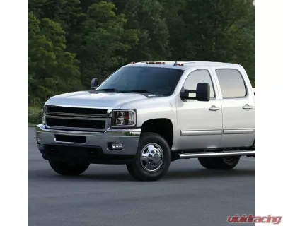 Spec-D LED C-Bar Factory Style Headlights w/ Amber Reflector (Matte Black Housing/Clear Lens) Chevrolet Silverado 2007-2014 - 2LH-SIV07JM-G3-GO