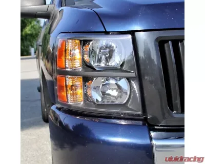 Spec-D Factory Style Headlights (Matte Black Housing/Clear Lens) Chevrolet Silverado 2007-2014 - 2LH-SIV07JM-RS