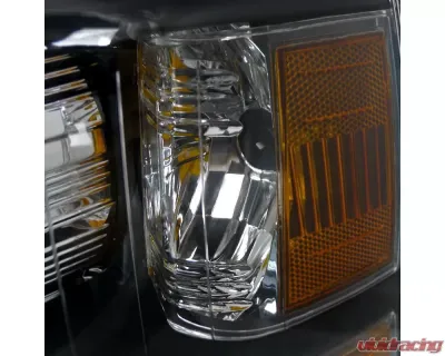 Spec-D Factory Style Headlights (Matte Black Housing/Clear Lens) Chevrolet Silverado 2007-2014 - 2LH-SIV07JM-RS