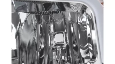 Spec-D LED Bar Factory Style Headlights (Chrome Housing/Clear Lens) Chevrolet Silverado 1500 2014-2015                                     - 2LH-SIV14-G3-C-RS - Image 3