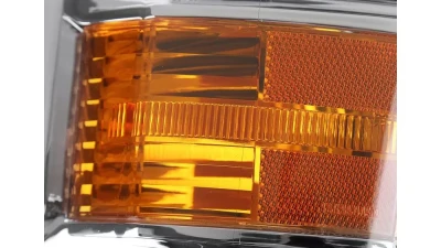 Spec-D LED Bar Factory Style Headlights (Chrome Housing/Clear Lens) Chevrolet Silverado 1500 2014-2015                                     - 2LH-SIV14-G3-C-RS - Image 6