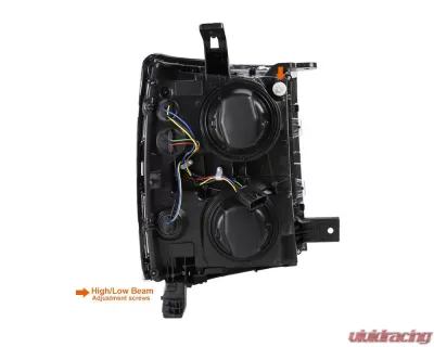 Spec-D Factory Style Headlights w/ Amber Reflectors (Chrome Housing/Clear Lens) Chevrolet Silverado 1500 2014-2015 - 2LH-SIV14-RS