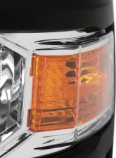 Spec-D Factory Style V2 Headlights (Chrome Housing/Clear Lens) Chevrolet Silverado 1500 2014-2015                                     - 2LH-SIV14-V2-RS - Image 3