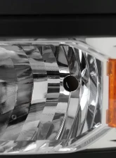 Spec-D Factory Style V2 Headlights (Chrome Housing/Clear Lens) Chevrolet Silverado 1500 2014-2015                                     - 2LH-SIV14-V2-RS - Image 4