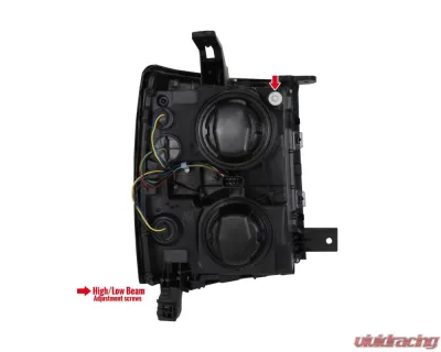 Spec-D Factory Style V2 Headlights (Chrome Housing/Clear Lens) Chevrolet Silverado 1500 2014-2015 - 2LH-SIV14-V2-RS