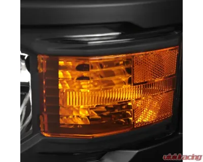 Spec-D Factory Style V2 Headlights (Matte Black Housing/Clear Lens) Chevrolet Silverado 1500 2014-2015 - 2LH-SIV14JM-V2-RS