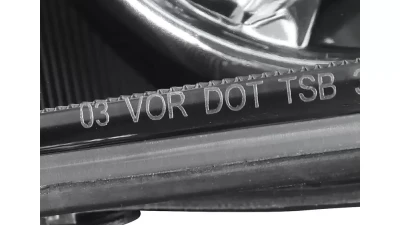 Spec-D Factory Style Headlights (Matte Black Housing/Clear Lens) Lincoln Town Car 2005-2011                                     - 2LH-TCAR03JM-EU - Image 6