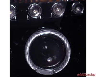 Spec-D Dual Halo Projector Headlights (Glossy Black Housing/Smoked Lens) Nissan 350Z 2003-2005 - 2LHP-350Z03G-TM