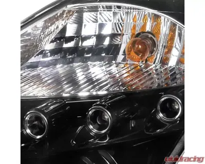 Spec-D Dual Halo Projector Headlights (Glossy Black Housing/Smoked Lens) Nissan 350Z 2003-2005 - 2LHP-350Z03G-TM