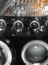 Spec-D Dual Halo Projector Headlights (Glossy Black Housing/Smoked Lens) Nissan 350Z 2003-2005                                     - 2LHP-350Z03G-TM - Image 8