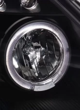 Spec-D Dual Halo Projector Headlights (Matte Black Housing/Clear Lens) Nissan 350Z 2003-2005                                     - 2LHP-350Z03JM-TM - Image 6