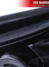 Spec-D Dual Halo Projector Headlights (Glossy Black Housing/Smoked Lens) Toyota 4Runner 2003-2005                                     - 2LHP-4RUN03G-TM - Image 6