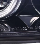 Spec-D Dual Halo Projector Headlights (Glossy Black Housing/Smoked Lens) Toyota 4Runner 2003-2005                                     - 2LHP-4RUN03G-TM - Image 7