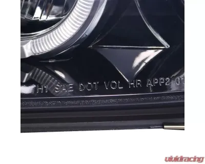 Spec-D Dual Halo Projector Headlights (Glossy Black Housing/Smoked Lens) Toyota 4Runner 2003-2005 - 2LHP-4RUN03G-TM