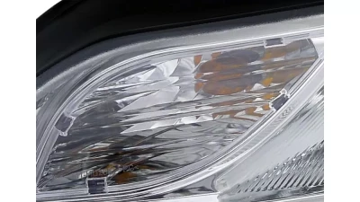 Spec-D Projector Headlights w/ R8 Style LED Light Bar (Chrome Housing/Clear Lens) Audi A4 2005-2008                                     - 2LHP-A406-8V2-TM - Image 4