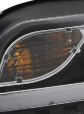 Spec-D R8 Style LED Light Bar Projector Headlights (Matte Black Housing/Clear Lens) Audi A4 2005-2008                                     - 2LHP-A406JM-8V2-TM - Image 4