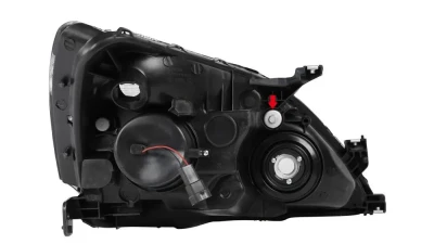 Spec-D Retro Style Projector Headlights w/ Amber Reflectors (Matte Black Housing/Clear Lens) Honda Accord 2003-2007                                     - 2LHP-ACD03JM-RS - Image 8