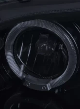 Spec-D Dual Halo Projector Headlights w/ LED Accent Lights (Glossy Black Housing/Smoke Lens) Honda Accord 1998-2002                                     - 2LHP-ACD98G-TM - Image 3