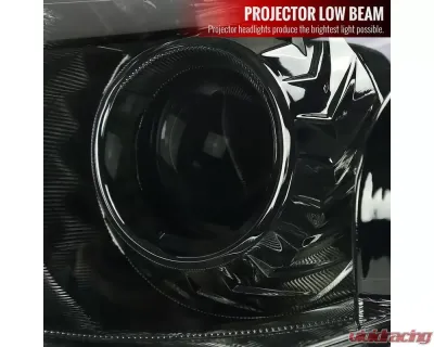 Spec-D Projector Headlights (Chrome Housing/Smoked Lens) Nissan Altima 2013-2015 - 2LHP-ALT13G-GO