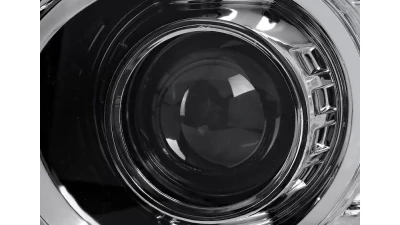 Spec-D LED C-Bar Projector Headlights (Chrome Housing/Clear Lens) Chevrolet 2007-2014                                     - 2LHP-AVA07-G2-TM - Image 3