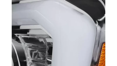 Spec-D LED C-Bar Projector Headlights (Chrome Housing/Clear Lens) Chevrolet 2007-2014                                     - 2LHP-AVA07-G2-TM - Image 4