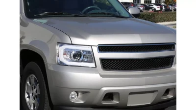 Spec-D LED C-Bar Projector Headlights (Chrome Housing/Clear Lens) Chevrolet 2007-2014                                     - 2LHP-AVA07-G2-TM - Image 10