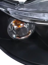 Spec-D Dual Halo Projector Headlights w/ LED Light Strip (Matte Black Housing/Clear Lens) Chevrolet Aveo 2004-2008                                     - 2LHP-AVE045JM-TM - Image 7