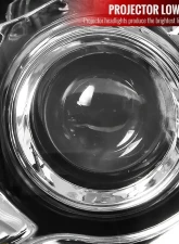 Spec-D Projector Headlights w/ SMD LED Light Strip (Chrome Housing/Clear Lens) Mercedes-Benz W163 ML-Class 2002-2005                                     - 2LHP-BW16302-TM - Image 3