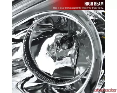 Spec-D Projector Headlights w/ SMD LED Light Strip (Chrome Housing/Clear Lens) Mercedes-Benz W163 ML-Class 2002-2005 - 2LHP-BW16302-TM