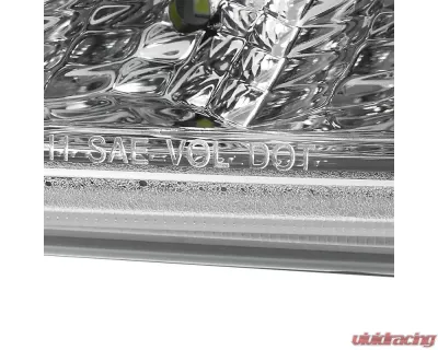 Spec-D Projector Headlights w/ SMD LED Light Strip (Chrome Housing/Clear Lens) Mercedes-Benz W163 ML-Class 2002-2005 - 2LHP-BW16302-TM