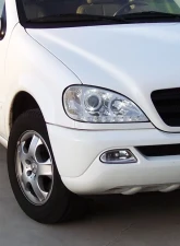 Spec-D Projector Headlights w/ SMD LED Light Strip (Chrome Housing/Clear Lens) Mercedes-Benz W163 ML-Class 2002-2005                                     - 2LHP-BW16302-TM - Image 10