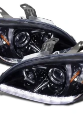 Spec-D Projector Headlights w/ SMD LED Light Strip (Glossy Black Housing/Smoked Lens) Mercedes-Benz W163 ML-Class 2002-2005                                     - 2LHP-BW16302G-TM - Image 9