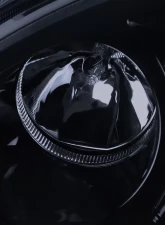 Spec-D Projector Headlights w/ SMD LED Light Strip (Glossy Black Housing/Smoked Lens) Mercedes-Benz W163 ML-Class 1998-2001                                     - 2LHP-BW16398G-TM - Image 4