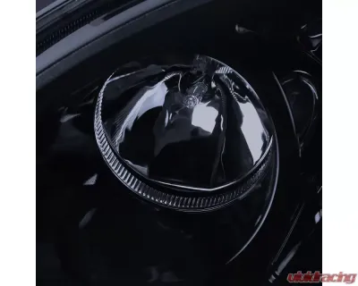 Spec-D Projector Headlights w/ SMD LED Light Strip (Glossy Black Housing/Smoked Lens) Mercedes-Benz W163 ML-Class 1998-2001 - 2LHP-BW16398G-TM