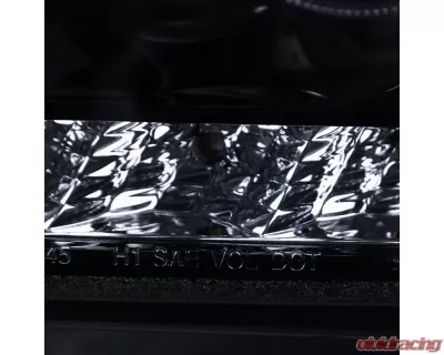 Spec-D Projector Headlights w/ SMD LED Light Strip (Glossy Black Housing/Smoked Lens) Mercedes-Benz W163 ML-Class 1998-2001 - 2LHP-BW16398G-TM