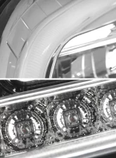 Spec-D LED Bar Projector Headlights w/ Sequential Turn Signal Lights (Chrome Housing/Clear Lens) Mercedes-Benz W164 ML-Class 2006-2008                                     - 2LHP-BW16406-TM - Image 4