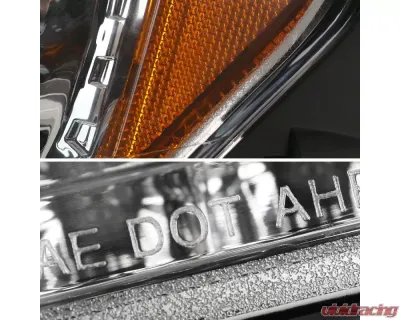 Spec-D LED Bar Projector Headlights w/ Sequential Turn Signal Lights (Chrome Housing/Clear Lens) Mercedes-Benz W164 ML-Class 2006-2008 - 2LHP-BW16406-TM