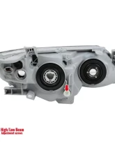 Spec-D Projector Headlights w/ Amber Reflectors (Jet Black Housing/Clear Lens) Toyota Camry 2012-2014                                     - 2LHP-CAM12GB-GO - Image 8