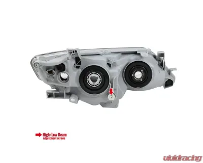 Spec-D Projector Headlights w/ Amber Reflectors (Jet Black Housing/Clear Lens) Toyota Camry 2012-2014 - 2LHP-CAM12GB-GO