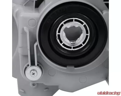 Spec-D Projector Headlight w/ Amber Reflector (Jet Black Housing/Clear Lens) - Passenger Side Only Toyota Camry 2012-2014 - 2LHP-CAM12GB-R-GO