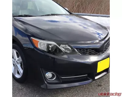 Spec-D Projector Headlight w/ Amber Reflector (Jet Black Housing/Clear Lens) - Passenger Side Only Toyota Camry 2012-2014 - 2LHP-CAM12GB-R-GO