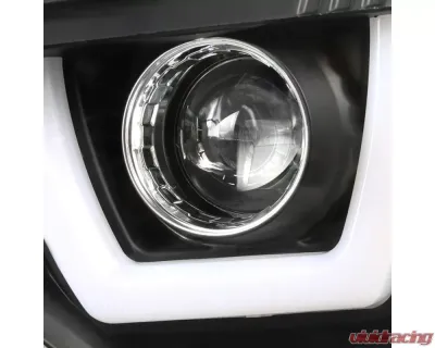 Spec-D Dual Halo Projector Headlights (Matte Black Housing/Clear Lens) Dodge Charger 2011-2014 - 2LHP-CHG11JM-TM