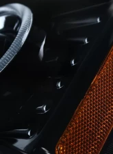 Spec-D Dual Halo Projector Headlights (Glossy Black Housing/Smoked Lens) Chevrolet Colorado | GMC Canyon 2004-2012                                     - 2LHP-COL04HG-TM - Image 6