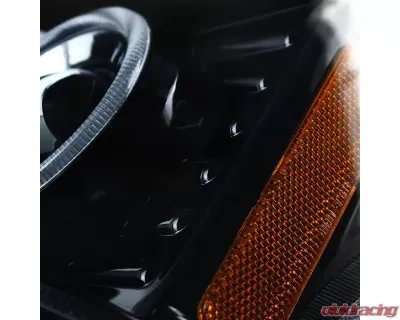 Spec-D Dual Halo Projector Headlights (Glossy Black Housing/Smoked Lens) Chevrolet Colorado | GMC Canyon 2004-2012 - 2LHP-COL04HG-TM